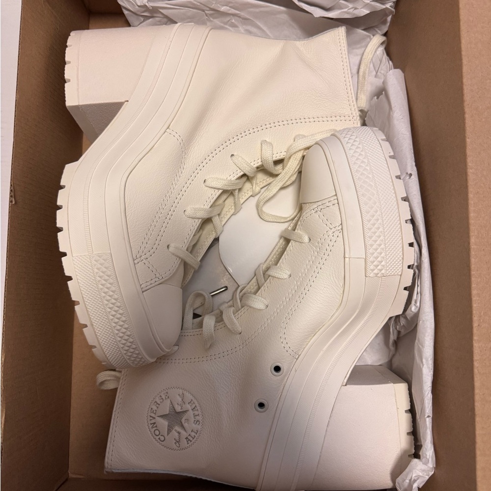 Converse Women's Off-White Platform Shoes